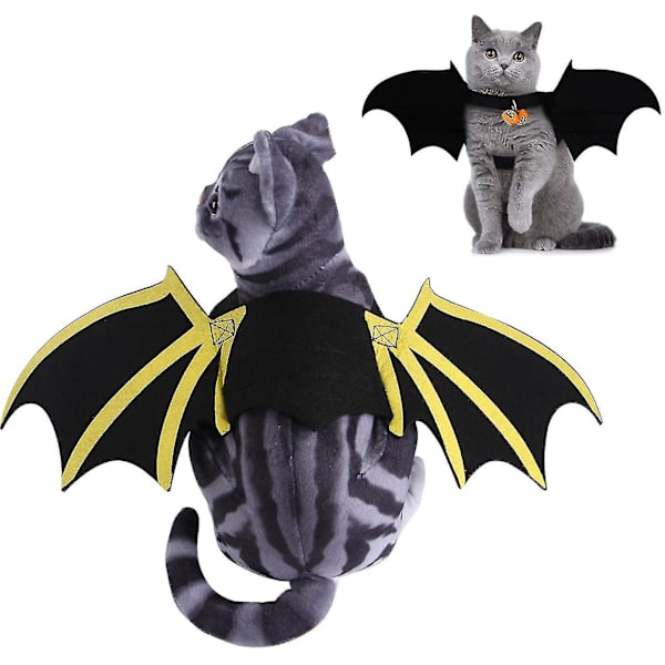 Fladdermusvingar för hundar Halloween-kostymer Husdjursele (M)