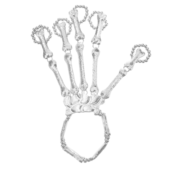 Punk Skull Armbånd Finger Armbånd Slave Ring (sølv)