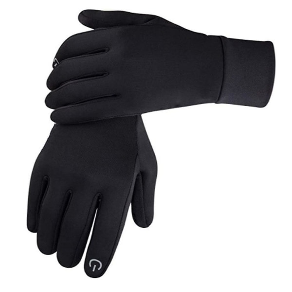 Pair of Winter Gloves Winter Warm Cycling Gloves Touch Screen Gloves (L, Black 2)