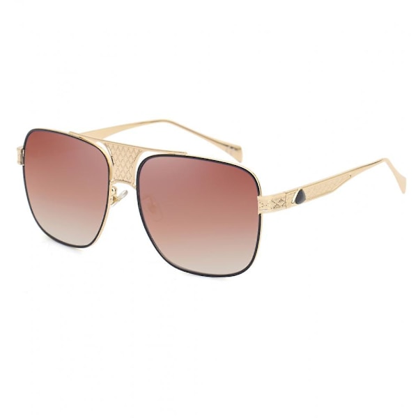 Klassiska Aviator Solglasögon, Klassiska Aviator Solglasögon Guld Svart Läder Metall Fyrkantiga Solglasögon Herr Dam Körning Solglasögon Polariserad Lins UV
