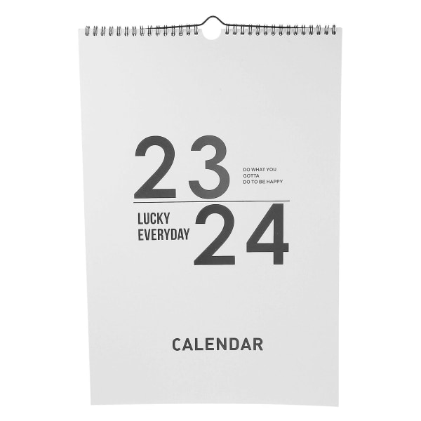 Månedlig vægkalender Ferieplan Kalender Kontor Engelsk kalender (43X29CM, som vist i figur 2)