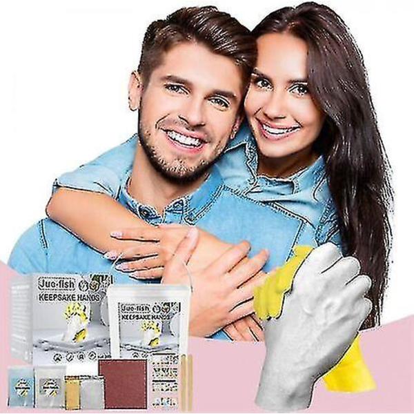 Vuxenpar 3D Hand Casting Kit Hand Mold Set Gjutning Present Idé