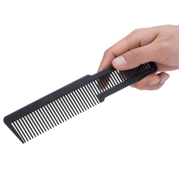 Barber Comb Flat Top Clipper Comb - Liten 8\" Lång - Clipper Comb Orange（Orange1)