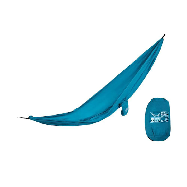 Camping Hängmatta, Enkelsäng Hängmatta Ultralätt Bärbar Fallskärmshängmatta Nylon Resehängmatta För Camping Vandring (Ljusblå)