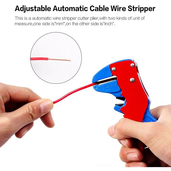 0,25-6,0 mm Automatisk justerbar trådavbitare kabelavbitare med näbbtång armbågsnos bultsax verktyg