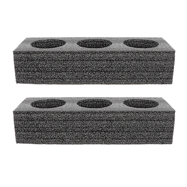 2-pakkaus kahvikupin alusta, 3-reikäinen kupinpidike, takeaway-maito-teepakkaus (29,5X10cm, musta)