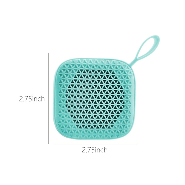 Liten Bluetooth-högtalare, Mini bärbar trådlös högtalare, 49-fots Bluetooth-räckvidd, Förbättrad bas, Stöd för insättningskort (Grön)