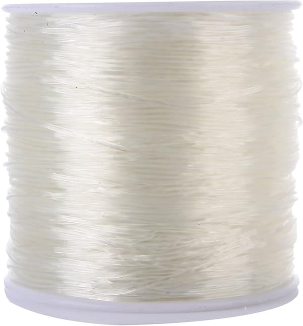 80m Elastisk Snor 1mm Elastisk Snor Håndværkssnor Elastisk Tråd (gennemsigtig, 80m)