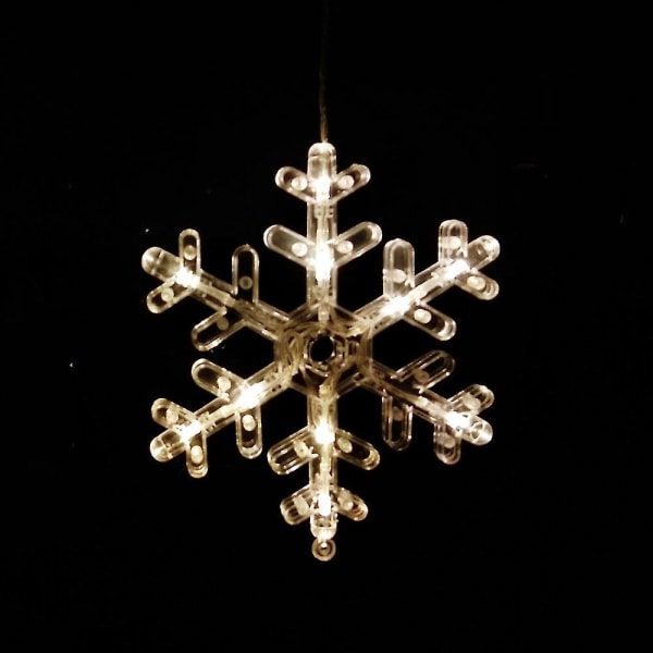 Led Snowflake "isig stjärna", ca. 30 X 16 Cm, batteridriven