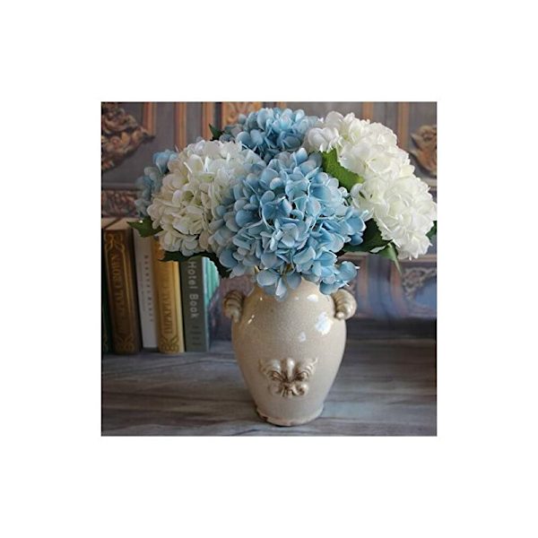 Konstgjord Hortensia Konstgjord Blomster Bröllopsdekoration (Blå)