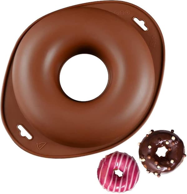 Stor Donutformad Non-stick Slicone Kugelhopform - Silikonform Kakformar