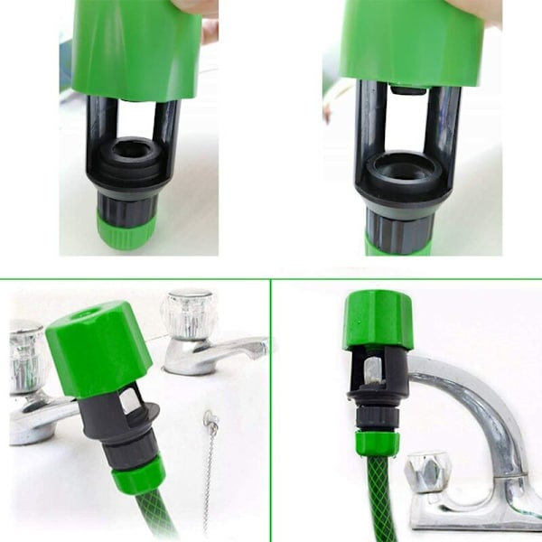Adapter för trädgårdsslang med snappfäste (orange)