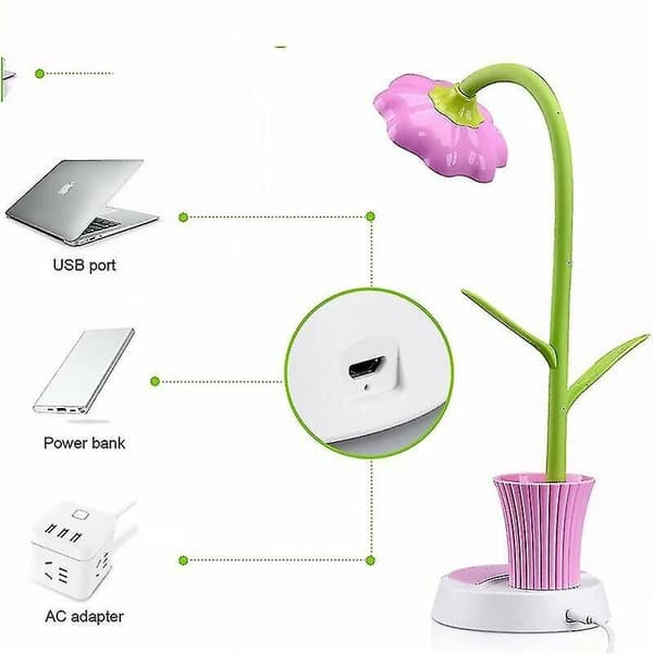 Barnbordslampa, dimbar sänglampa med touchsensor