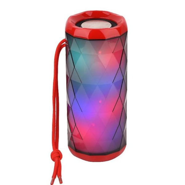 Utomhus bärbar bluetooth usb-högtalare (röd)