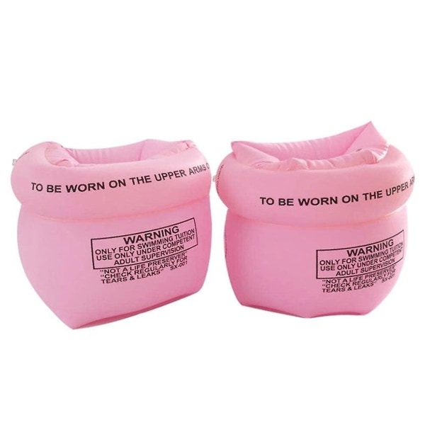 Arm Floaties Uppblåsbara Simarm med Flytärm Simring Tub Arm Ring för Barn Vuxna (Rose Red)
