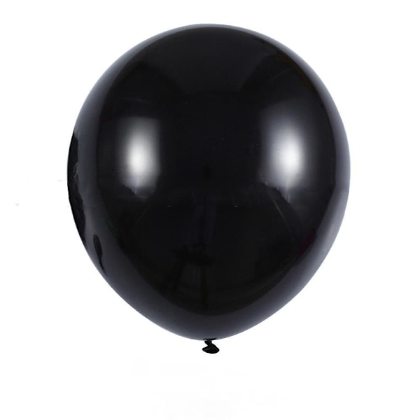 Helium Matte Ballonger, 18 Tums Latex Festballonger med Latex, Perfekt för Bröllop Graduation Baby Shower Födelsedagsfest Dekoration (Svart)