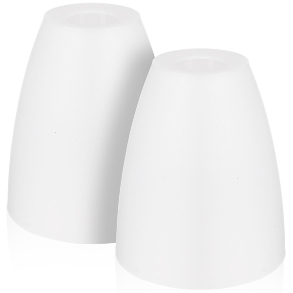 2 st lampskärmar ersättning små lampskärmar öppning bordslampskärmar skrivbordslampskärmar（10X10X11.5CM, vit）