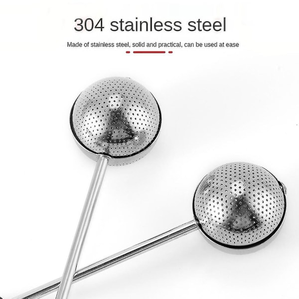 Rustfritt stål teinfuser teball for kaffe løs te sfære låsing krydder teball ballformet infuser（svart）