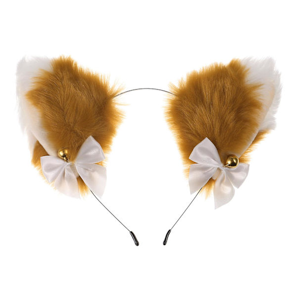 Beaupretty Kissan korvat -panta Cosplay Kellot Nauha Rusetti Panta Pörröinen Tytöt Naiset Juhla Päähine (kuten kuvassa näkyy)