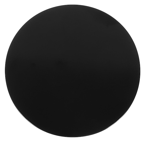 Obsidian Divination Mirror Obsidian Mirror Meditation Dekoration Sovrum Vardagsrum (6X6X1CM, Svart)