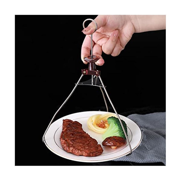 Varm platta gripare, Anti Scald Ergonomisk Stabil Köksvarm Disk Clip, Skålklämma Hållare Matlagning Också