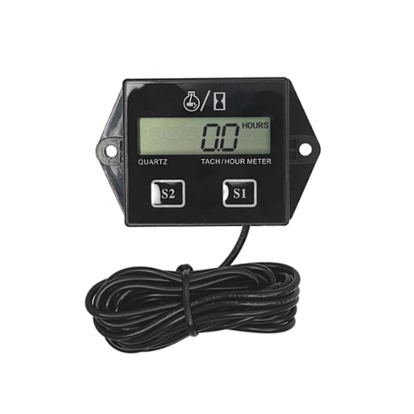2st Bensinmotor Tändstift Timmer Ersättningsbart Batteri Vattentät Induktion Digital Display 2 4 S