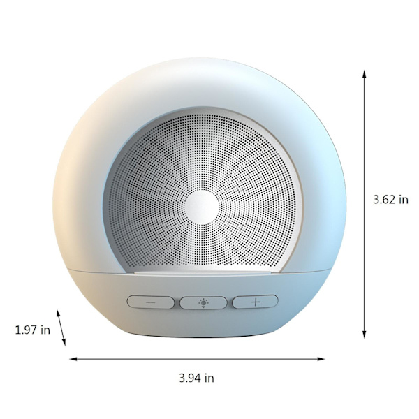 Bärbar högtalare med färgad Bluetooth-högtalare Bluetooth 5.0 Även AUX-kabel (vit)