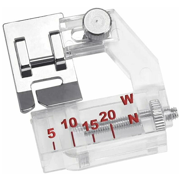 Metall och plast snedställd pressarfot justerbar 5-20mm Generisk overlock pressarfot Heavy Duty Hållbar pressarfot för symaskin
