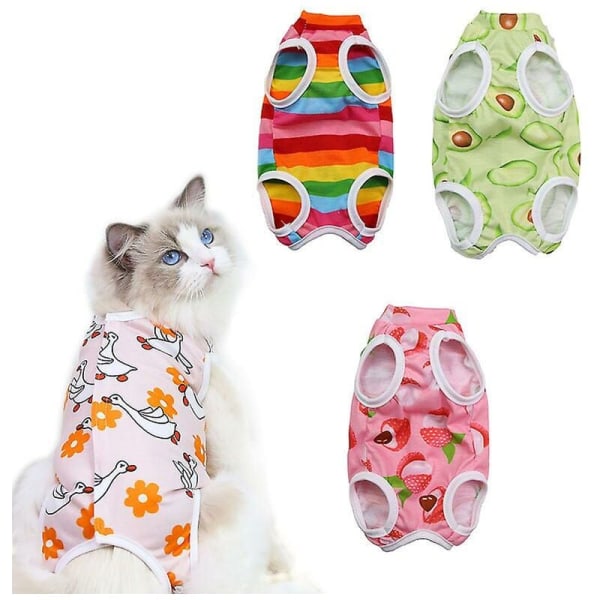 Kattsterilisering Kläder Katt Återhämtning Dräkter Bomull Återhämtning Kropp Wraps Andningsbara Kattungar Återhämtning Kläder för Katter