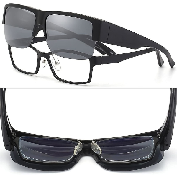 Caxman Over Glasses Solglasögon Polariserade linser Damer Halvbåge för män  6fa3 | Fyndiq