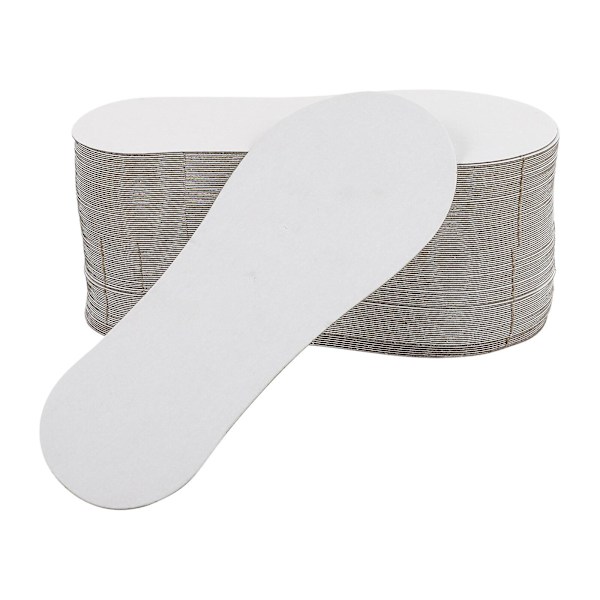 100-delt usynlig sokkeorganisator i papp for lave sokker (hvit) (20,40 x 8,50 x 0,10 cm, hvit)