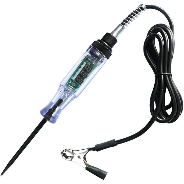 Elektrisk krets tester 6-24v krets tester elektrisk spenning tester krets probe penn med test lys bærbar bil spenning krets diagnostikk verktøy F