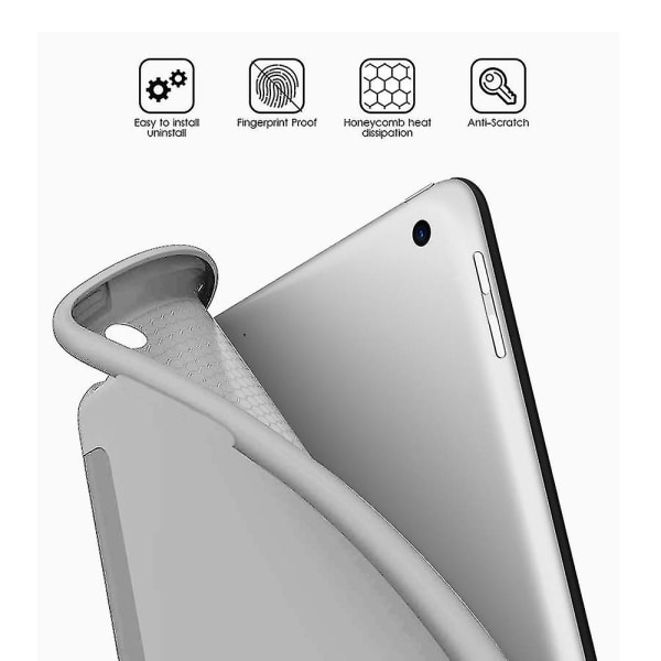 Ipad 7:e generation fodral automatisk viloläge för Ipad 10,2 tum - silver