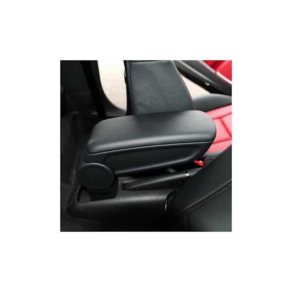 Läderarmstöd Center Console Lock Cover Ersättning För Audi A1 8X1 2012-2018 Svart,Svart
