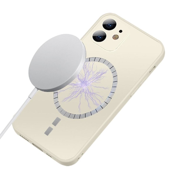 Naarmuuntumaton puhelimen kotelo kova puhelimen kotelo Apple iPhone 12:lle (Apple iPhone 12, Beige)