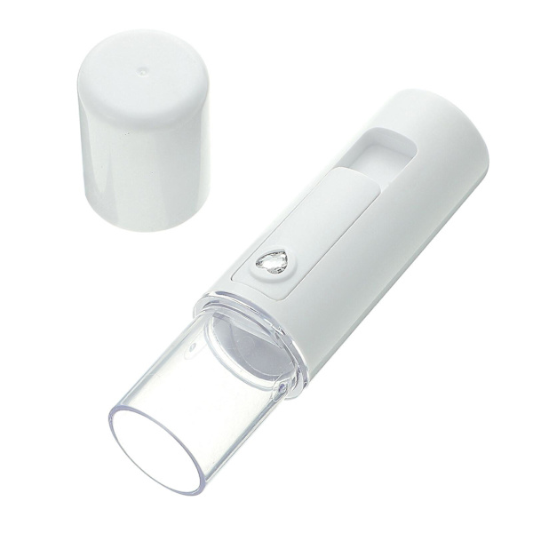 Nano Sprayer Nano Sprayflaske Håndholdt Oppladbar Ansiktspleie Vann Mist Sprayer Hvit)