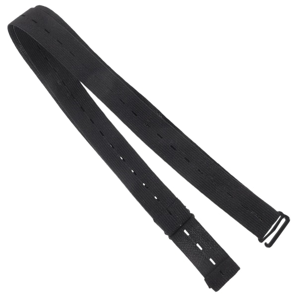 Shirt support men's and women's shirt rack elastic shirt belt police shirt belt (58.00X2.50X0.30CM, black)