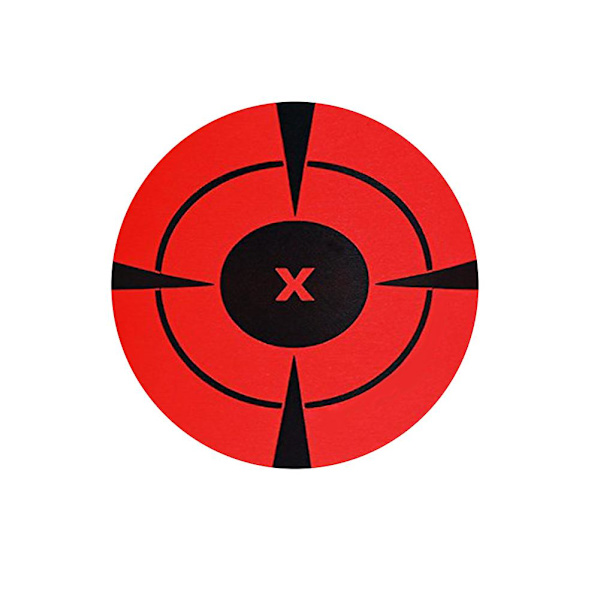 125 stk/rulle sort rød 7,5 cm Splatter Target Skydeøvelser Stickersæt