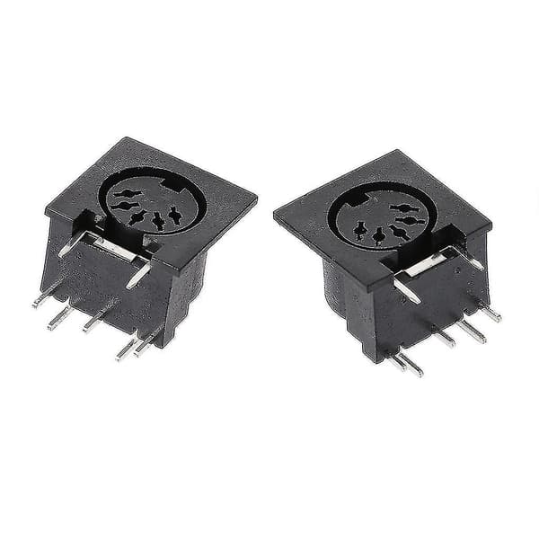 10 stk./sæt Pcb panelmontering hun-stik Din5 Din 5-benet stik Ds-5-01 Midi