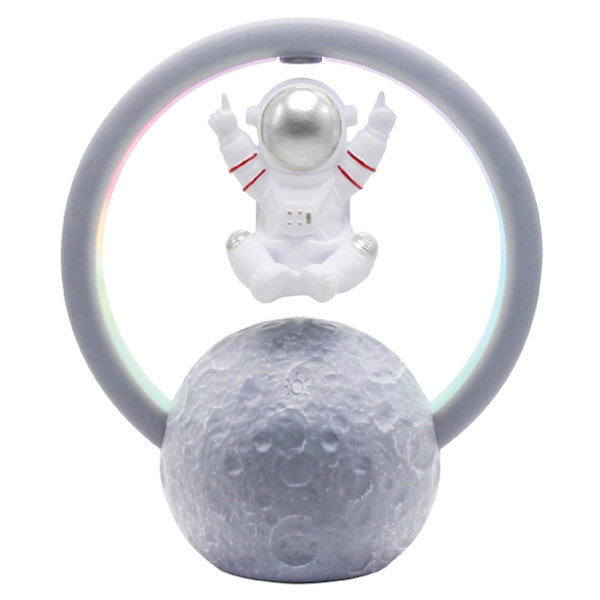 Magnetisk Levitations Bluetooth-högtalare Astronaut Hem Mini Radio Utomhus Trådlös Subwoofer Bärbar Ljud（A）