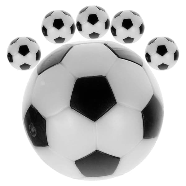 32mm bordfodbold sort/hvid bold (hvid)