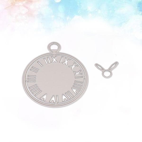 2 st/set klippbok stansmall metallritningsform (silver)
