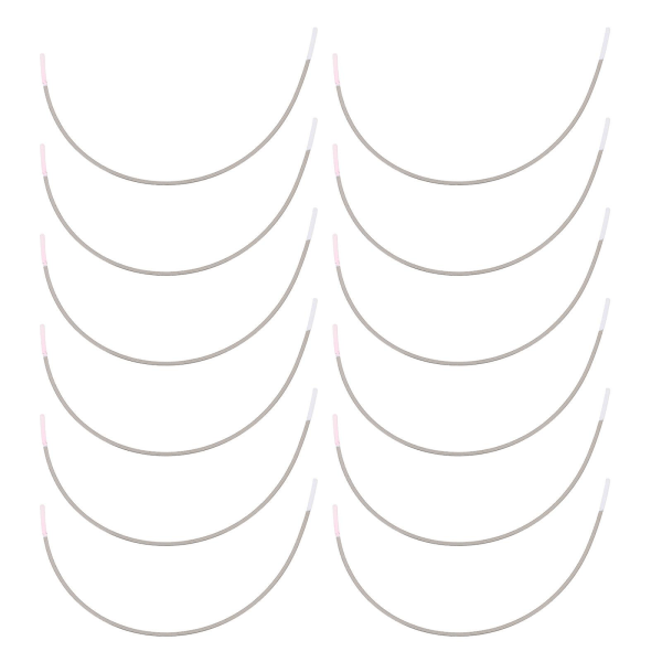 25 paria aluslangallisia ruostumattomasta teräksestä valmistettuja renkaita rintaliivit alusvaatteiden tukirenkaat rintaliivit (13.2, hopea)