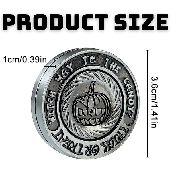 Fidget Coin Slider Coin Legetøj Bærbart Metal Fidget Slider Haptisk Mønt Angst Gave