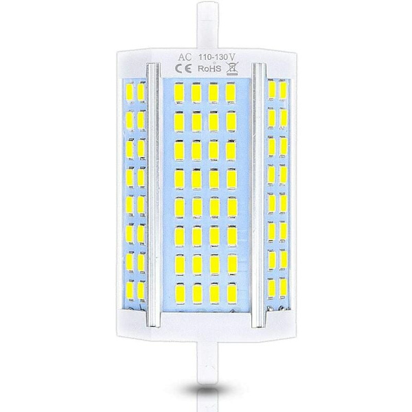J-typ 118mm 30W dimbar dubbeländad R7S 118mm LED-lampor (J118 300W halogenlampbyte), J118 R7S LED-lampor för taklampa