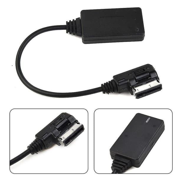 Til A5 A6 A8 Q7 Ami Mmi Bluetooth Musik Interface Aux-lydkabel Adapter Ny(sort)(1stk)