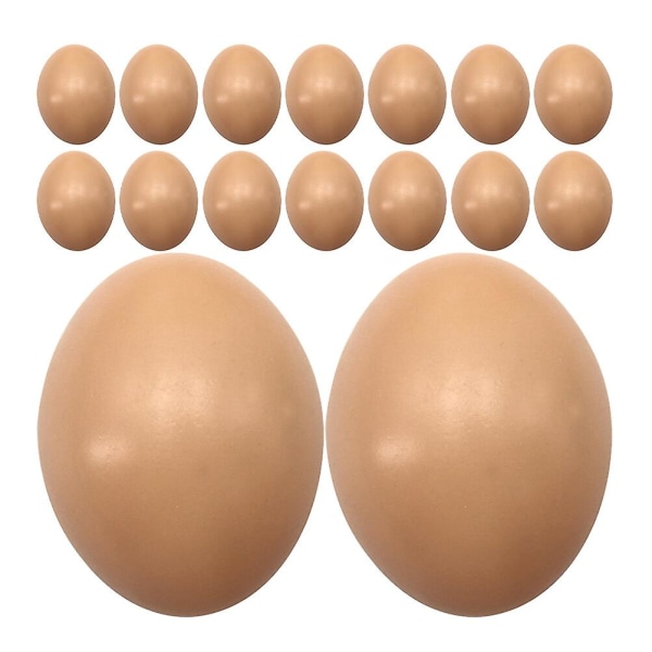 20 falska ägg Gör-det-själv-påskägg Gör-det-själv-målning påskägg simuleringsäggdekorationer (5.50X4.00X4.00CM, som visas på bilden)