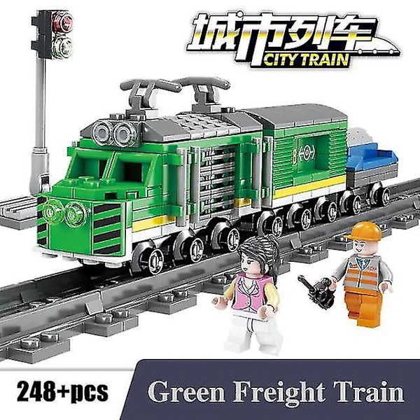 Station Cargo Rail Way Models City Building Bricks