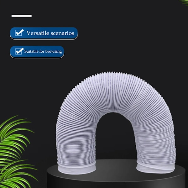 Avgasningsslang PVC flexibel Ø 150 mm, 3 m t.ex. för luftkonditioneringssystem, torktumlare, köksfläktar