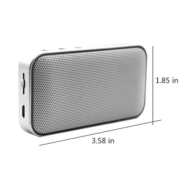 Liten Bluetooth-högtalare, bärbar trådlös, utomhus minihögtalare för hem, utomhus och resor, 4 timmars arbetstid (vit)
